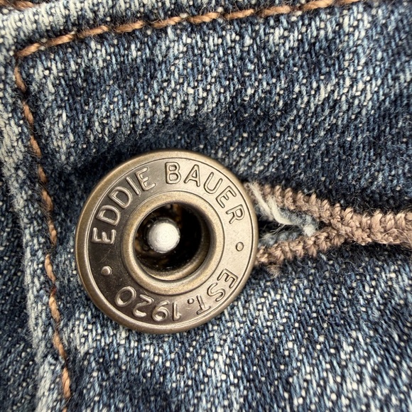 $80 NWT Eddie Bauer Women’s Boyfriend Slim Jeans Size 18 W, Inseam 29” - Picture 7 of 11